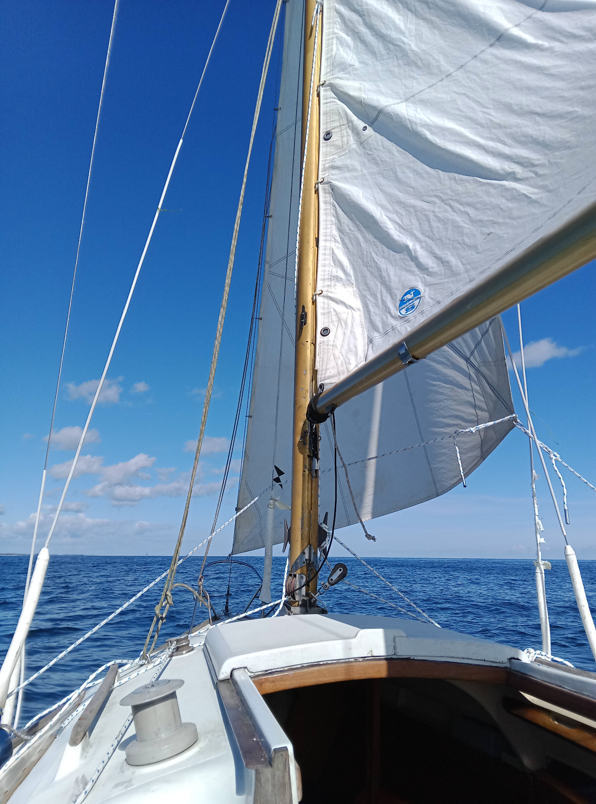 Mitragl Gregal auf blauem Meer